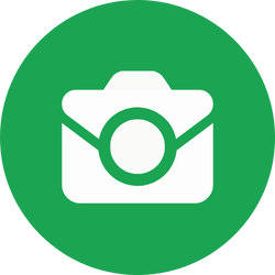 Icon showing camera symbolising the 360° photo shoot